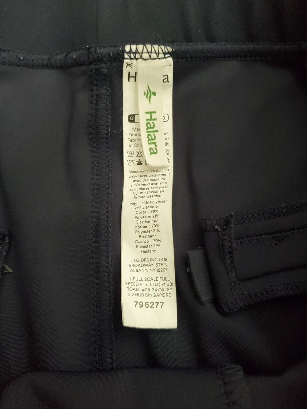 Halara Flex Day Stretch High Waist Pocket Work Pants Midnight Blue Large - Picture 9 of 12